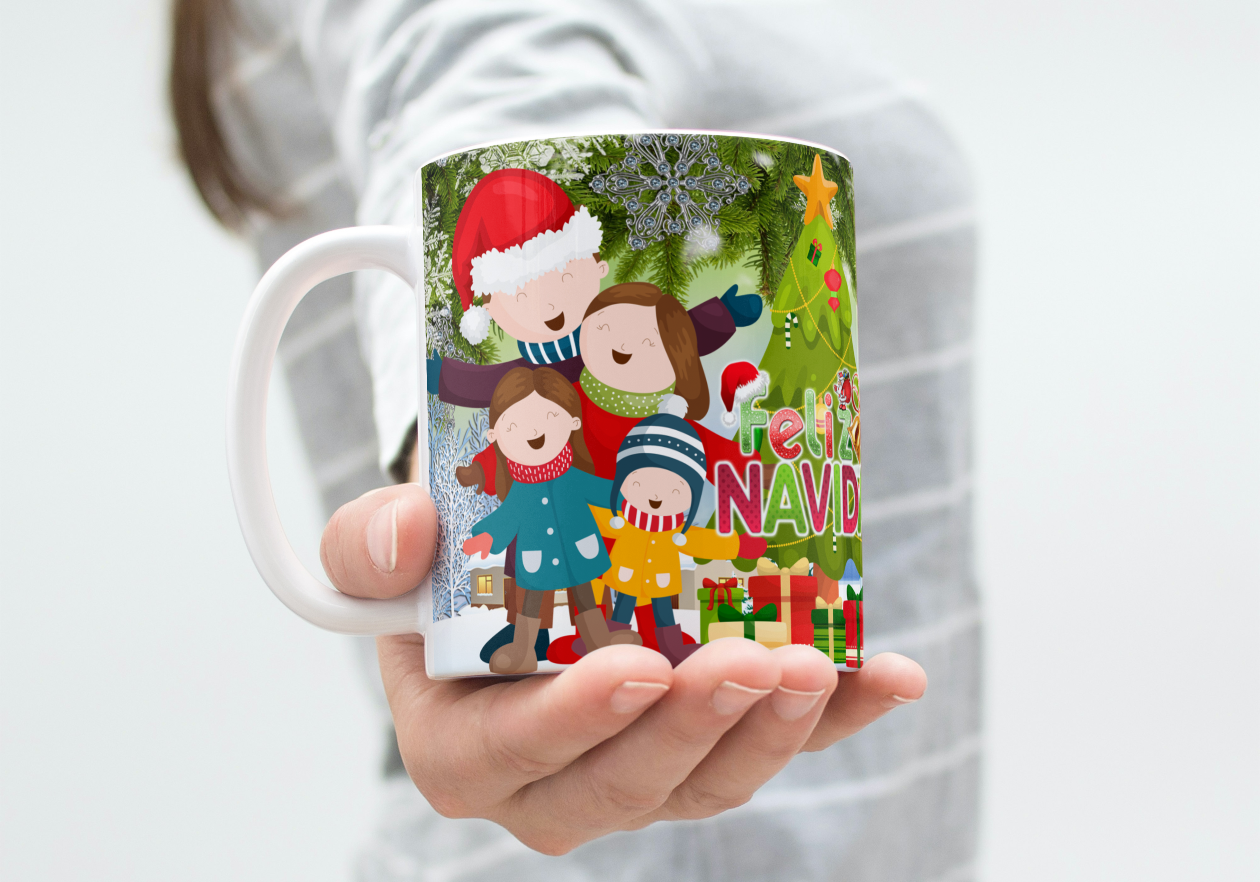 Taza personalizada Navidad (M.188) - 325 ML - Imagen 2