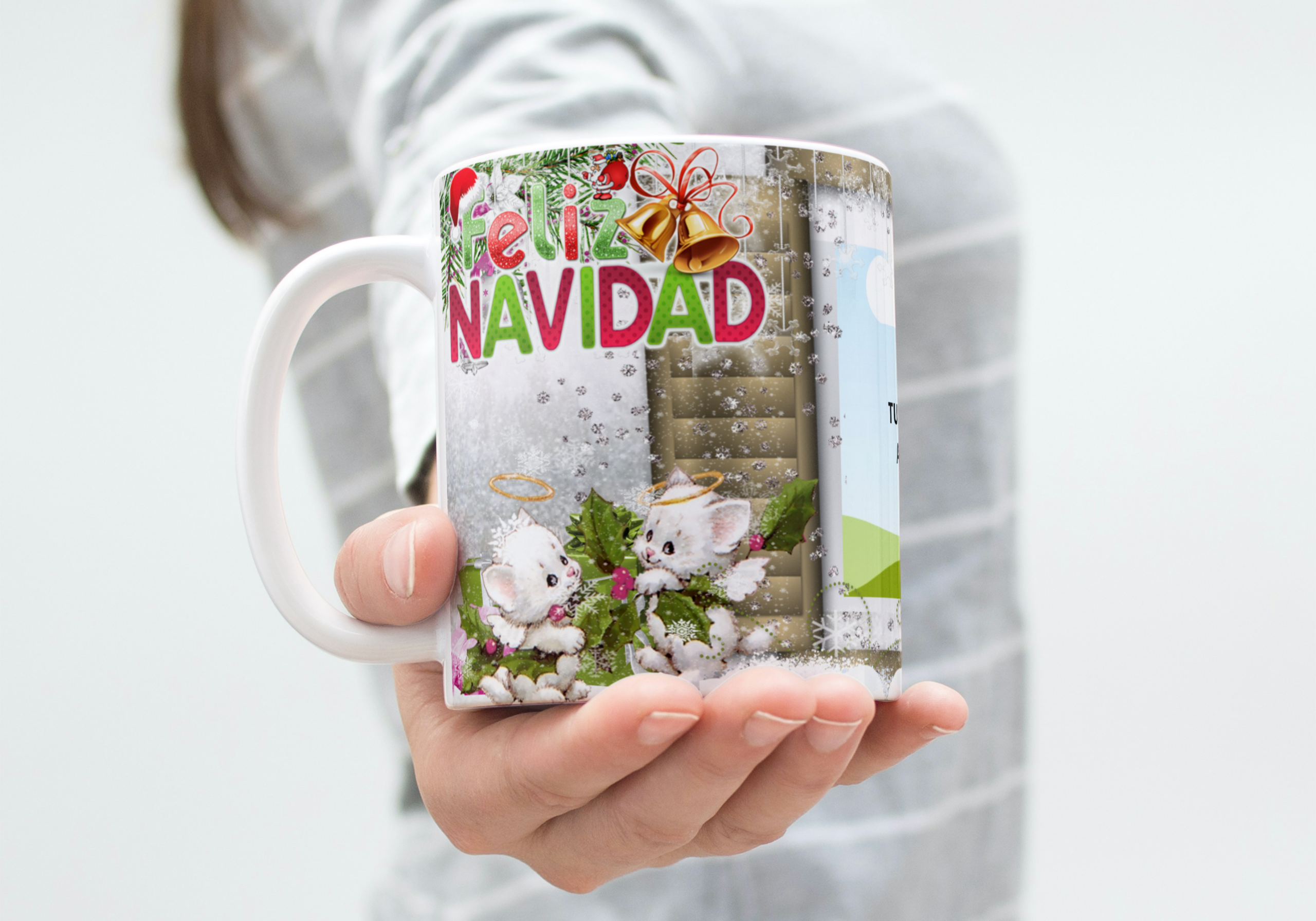 Taza personalizada Navidad (M.228) - 325 ML - Imagen 2