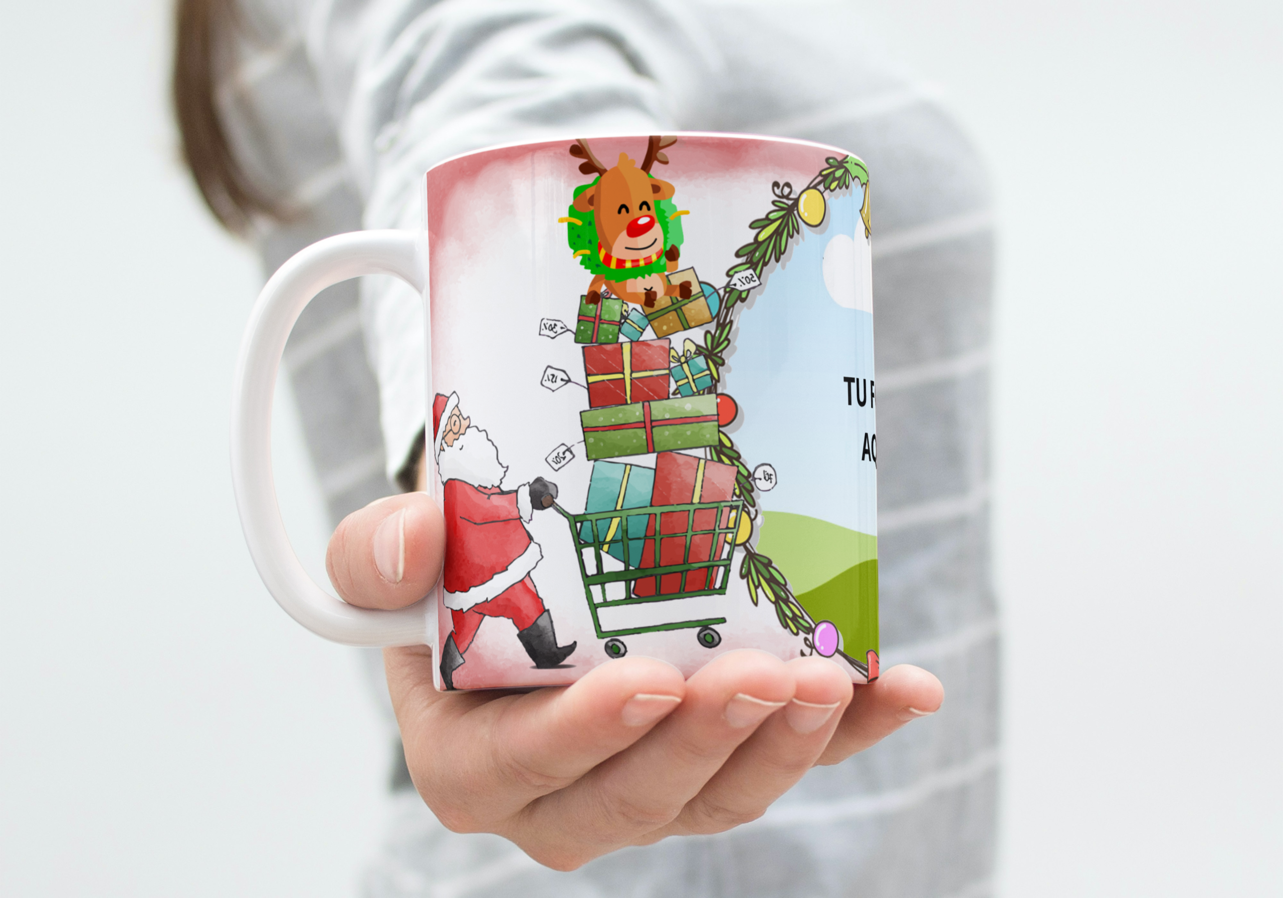 Taza personalizada Navidad (M.267) - 325 ML - Imagen 2