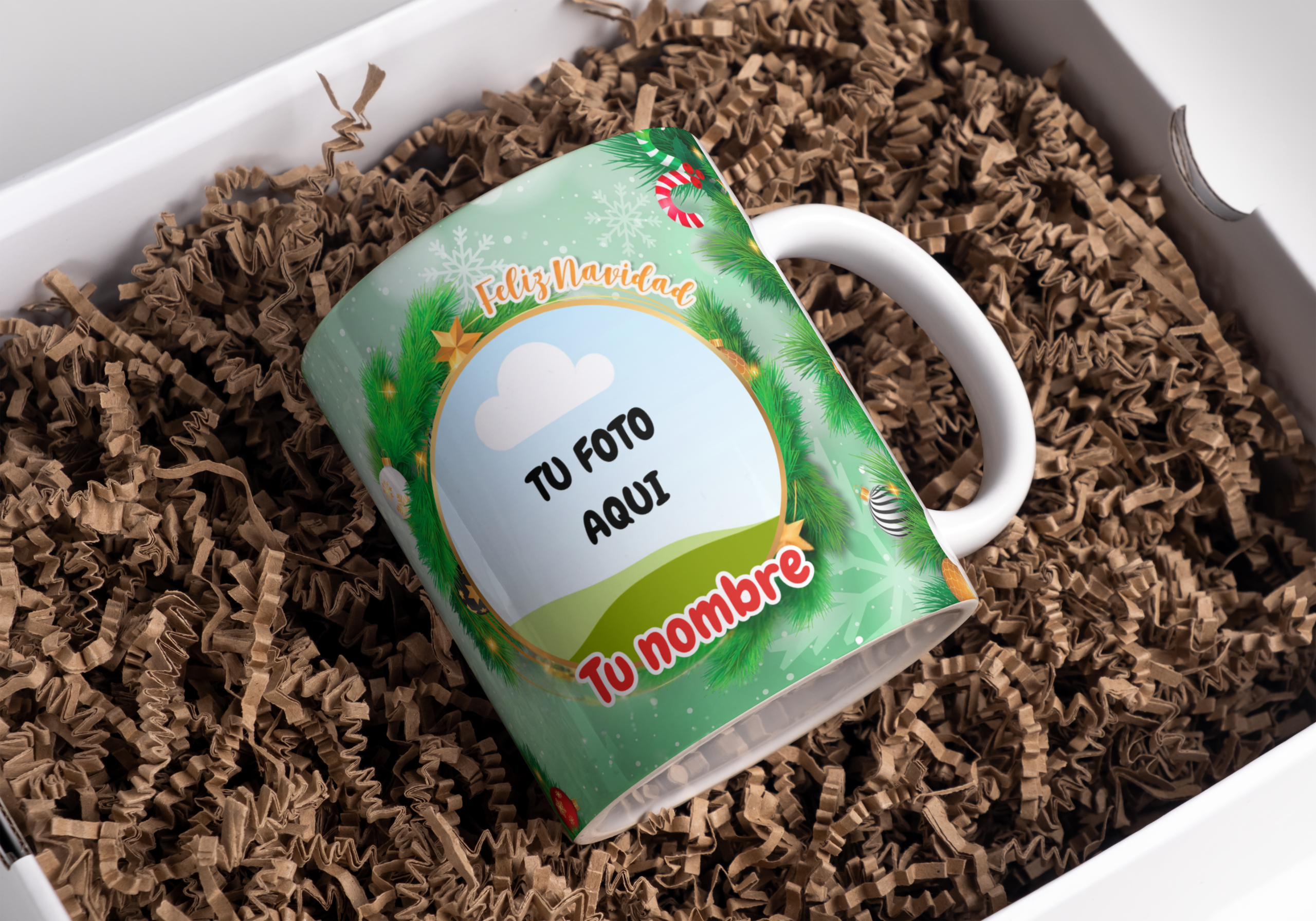 Taza personalizada Navidad (M.347) - 325 ML - Imagen 2