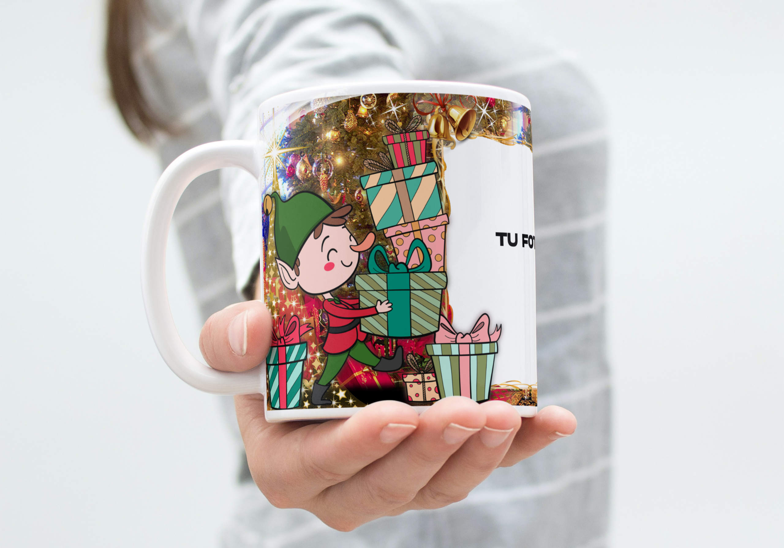 Taza personalizada Navidad (M.80) - 325 ML - Imagen 2