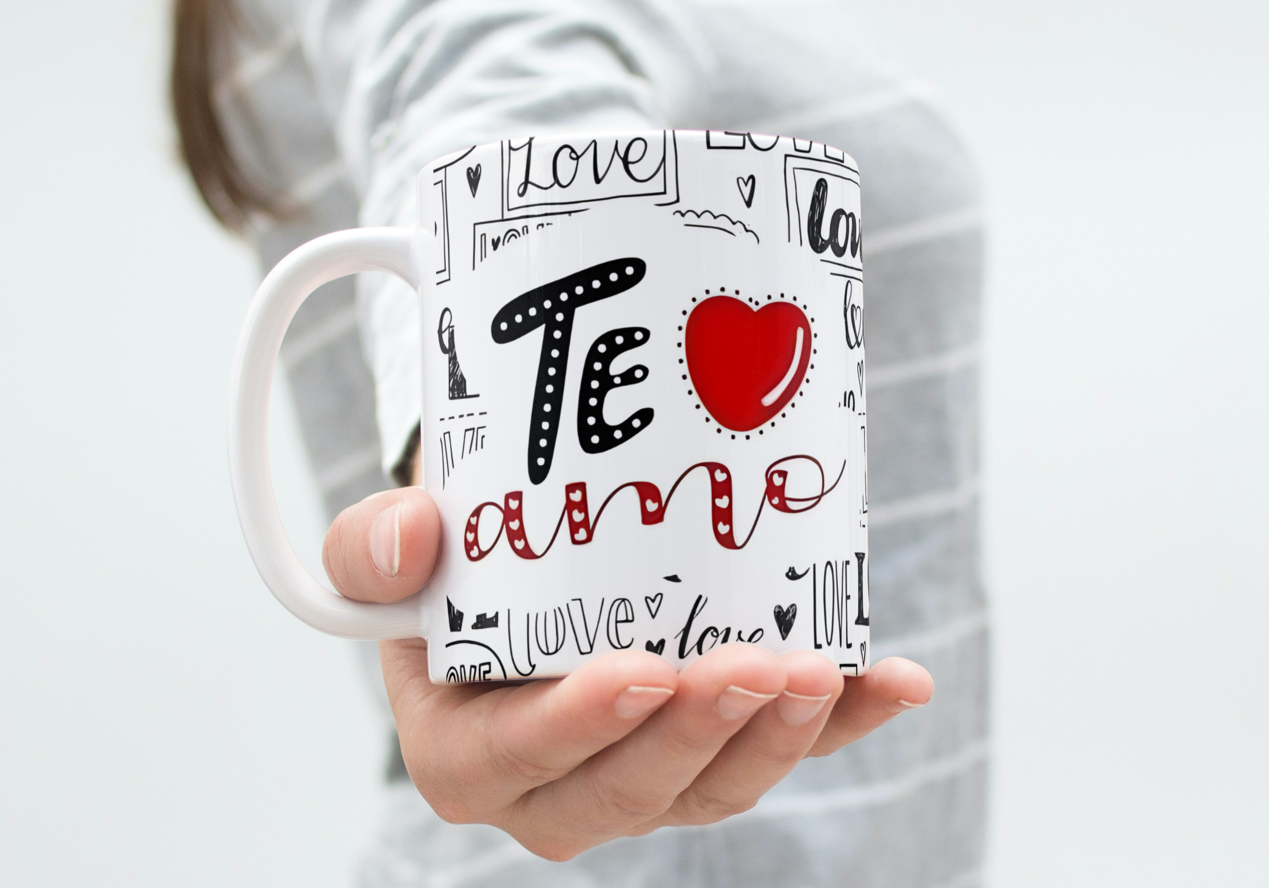 Taza personalizada San Valentin (M.390) - 325 ML - Imagen 2