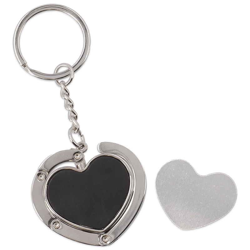 Llavero CUELGA BOLSOS metal corazón - Imagen 3