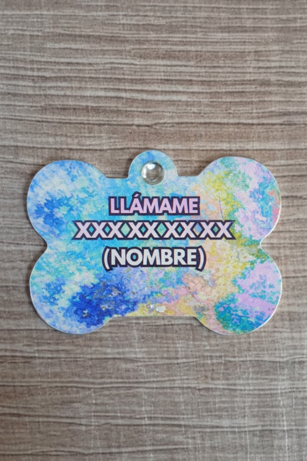 Placa identificación Mascota Hueso 2,5 cm x 3,8 cm (H.10) - Imagen 2