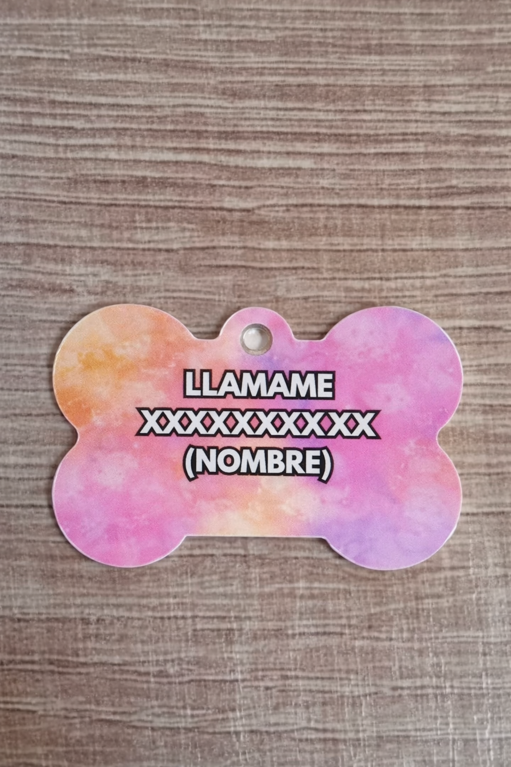 Placa identificación Mascota Hueso 2,5 cm x 3,8 cm (H.3) - Imagen 2