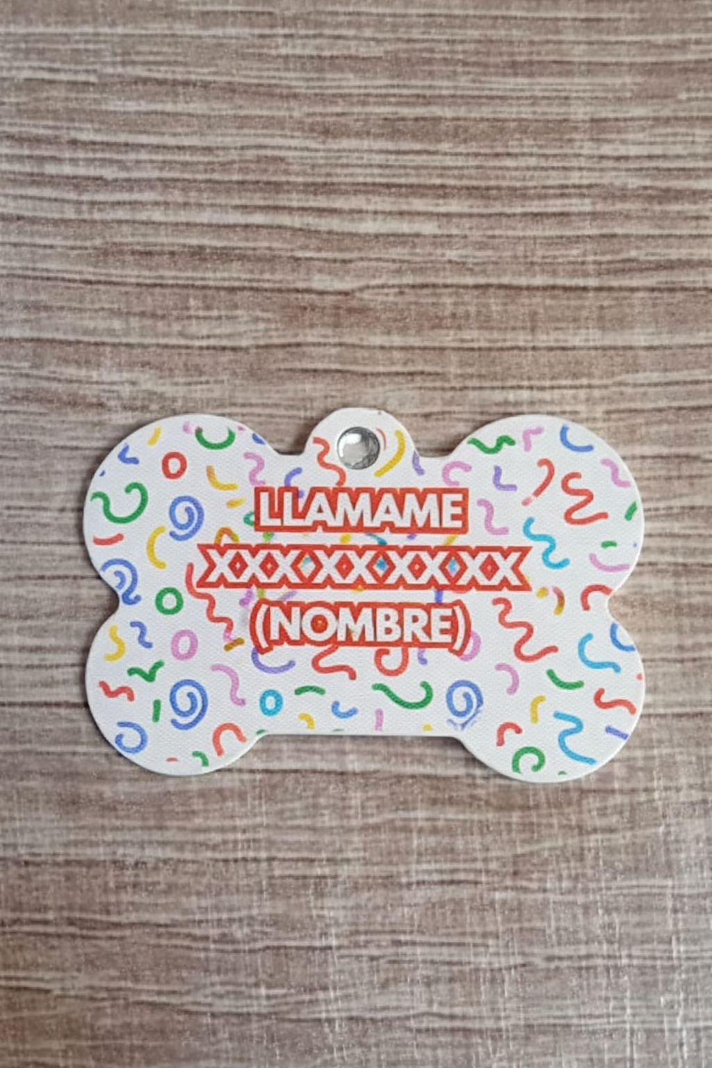 Placa identificación Mascota Hueso 2,5 cm x 3,8 cm (H.5) - Imagen 2