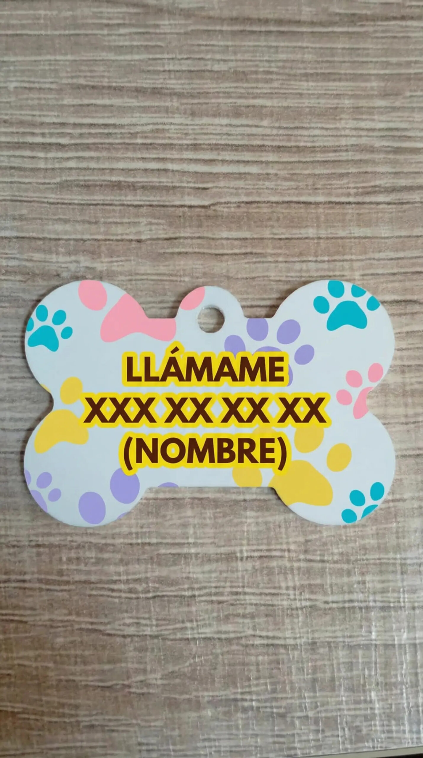 Placa identificación Mascota Hueso 2,5 cm x 3,8 cm (H.8) - Imagen 2