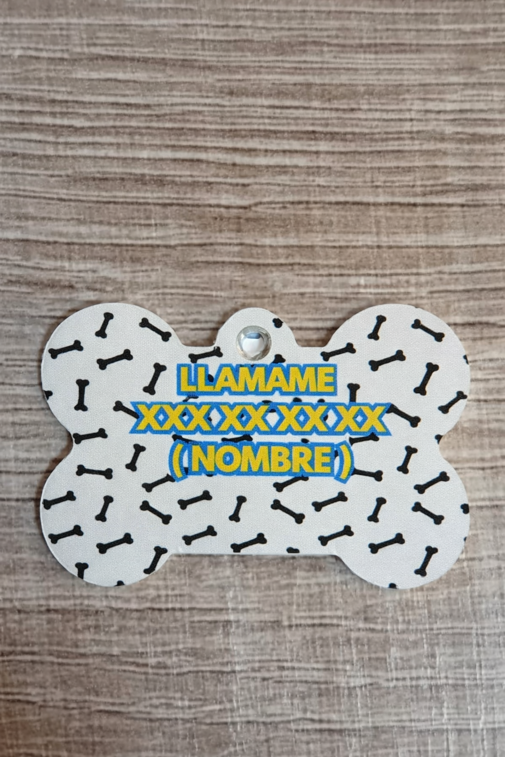 Placa identificación Mascota Hueso 2,5 cm x 3,8 cm (H.12) - Imagen 2