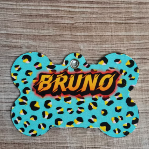 Placa identificación Mascota Hueso 2,5 cm x 3,8 cm (H.15)