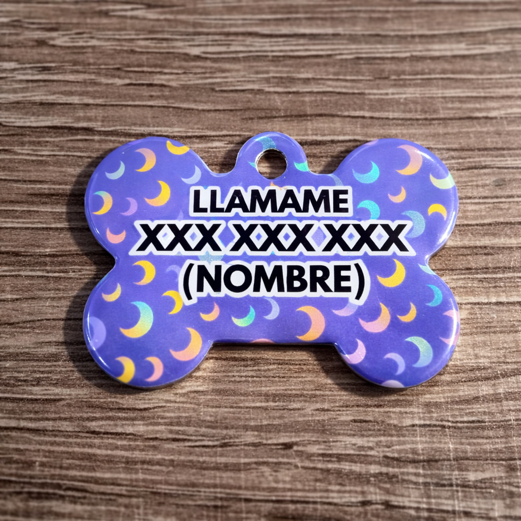 Placa identificación Mascota Hueso 2,5 cm x 3,8 cm (H.17) - Imagen 2
