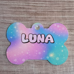 Placa identificación Mascota Hueso 2,5 cm x 3,8 cm (H.18)