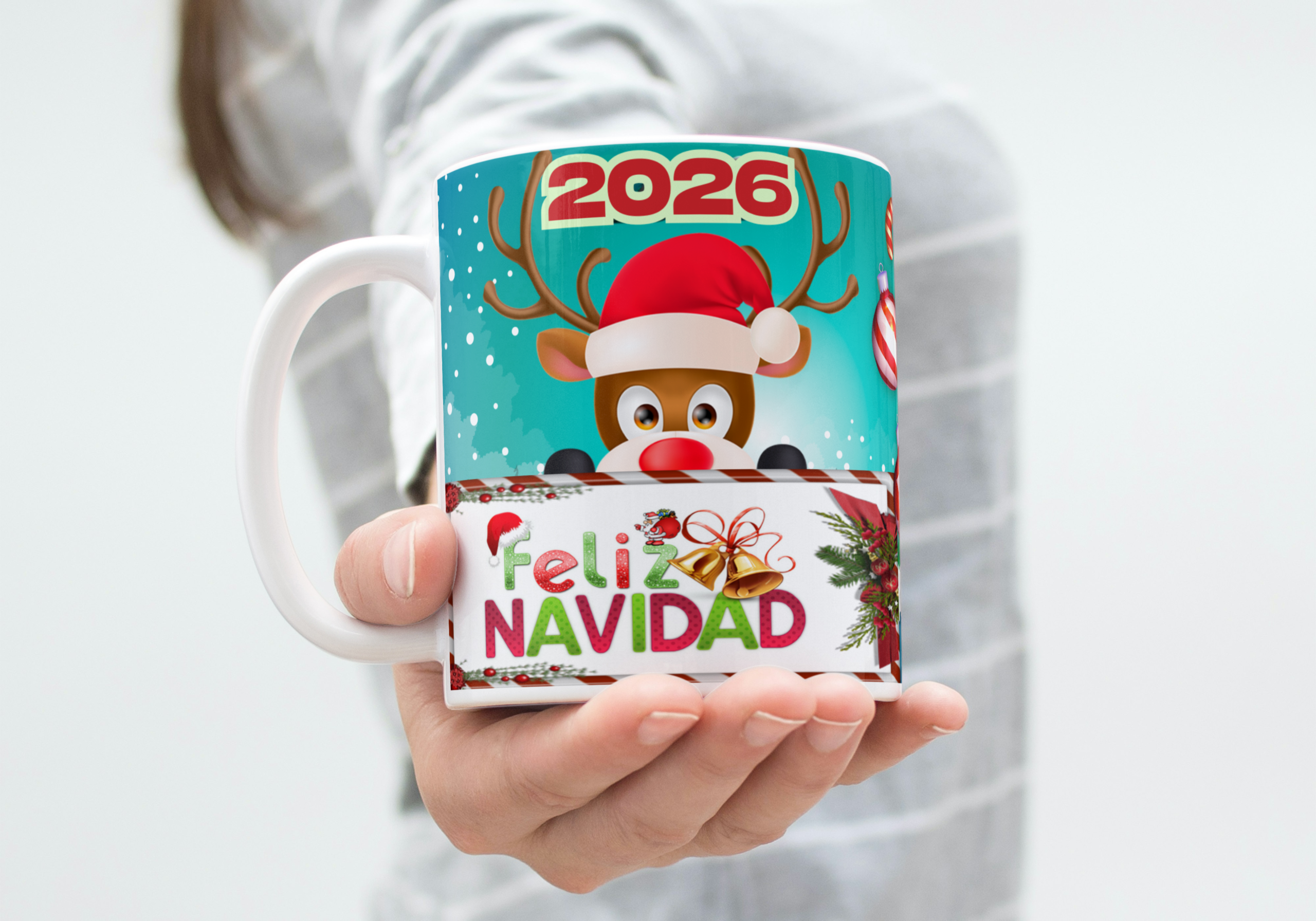 Taza personalizada Navidad (M.72) - 325 ML - Imagen 2