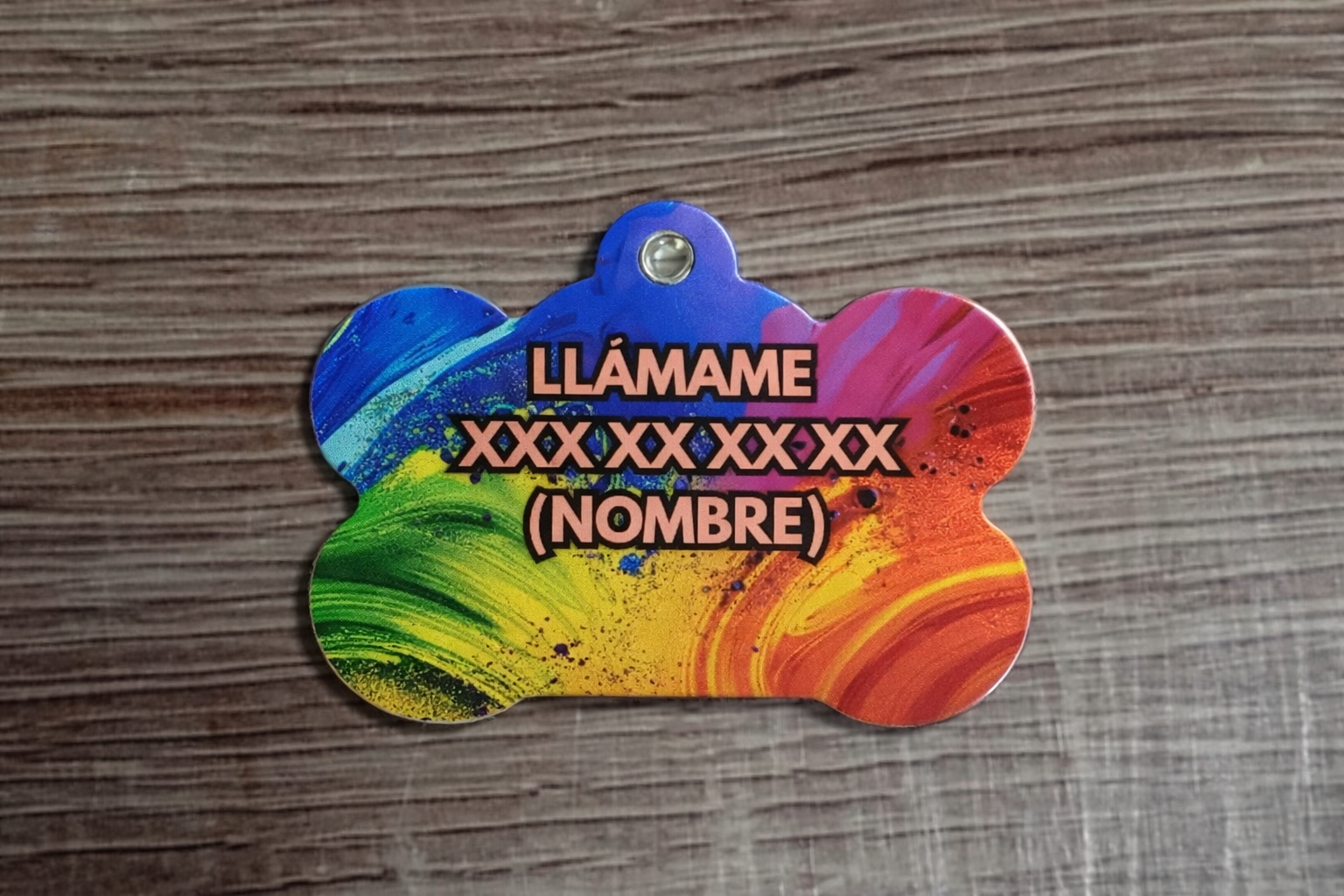 Placa identificación Mascota Hueso 2,5 cm x 3,8 cm (H.20) - Imagen 2