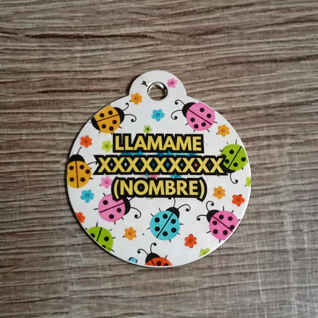Placa identificación Mascota Redonda 3,5 cm x 2,5 cm (R.24) - Imagen 2