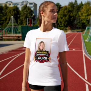 Camiseta Blanca Mujer Despedida manga corta tacto algodón 190g (D.3)