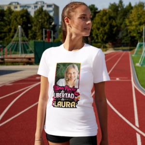 Camiseta Blanca Mujer Despedida manga corta tacto algodón 190g (D.4)