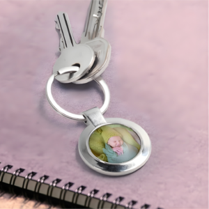 Llavero metal REDONDO 2.5 CM