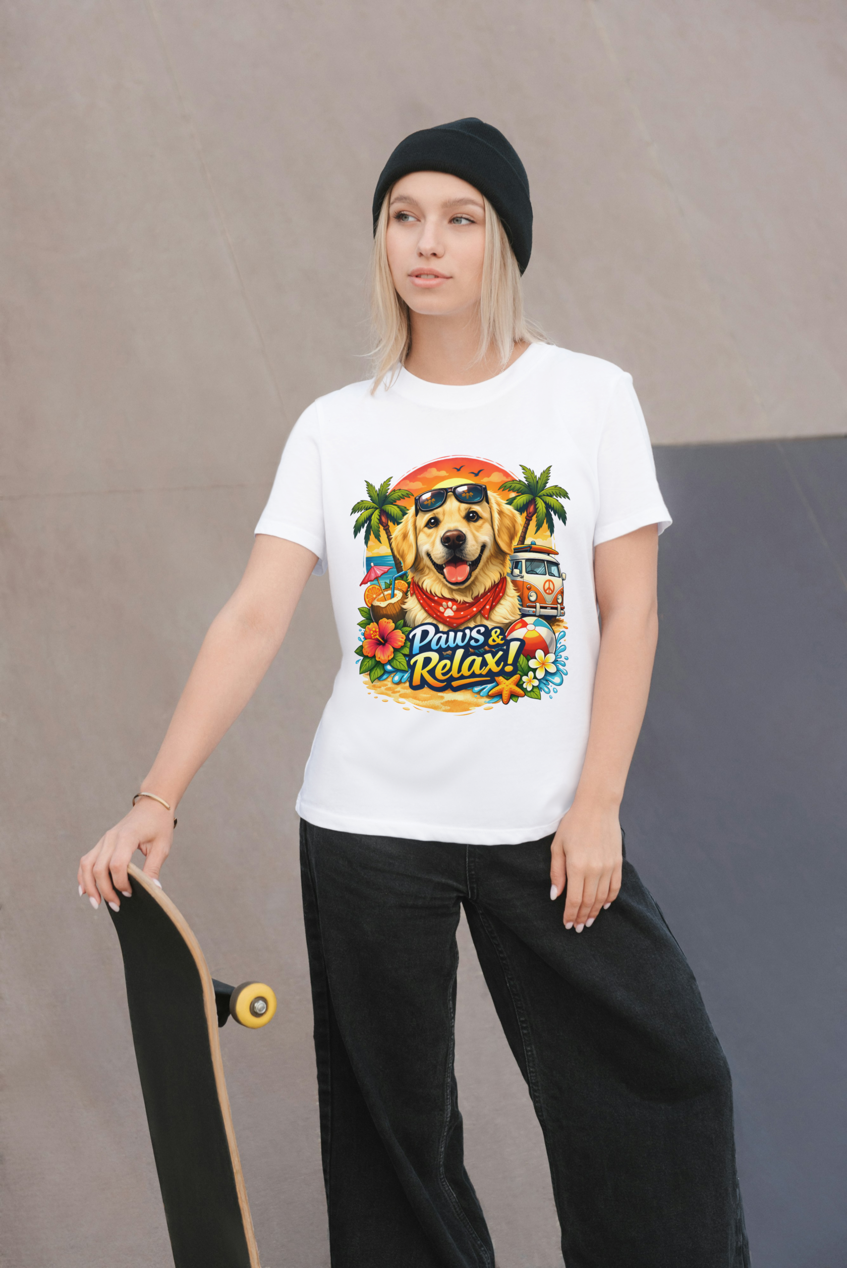 Camiseta Blanca Mujer manga corta tacto algodón 190g (P.1)