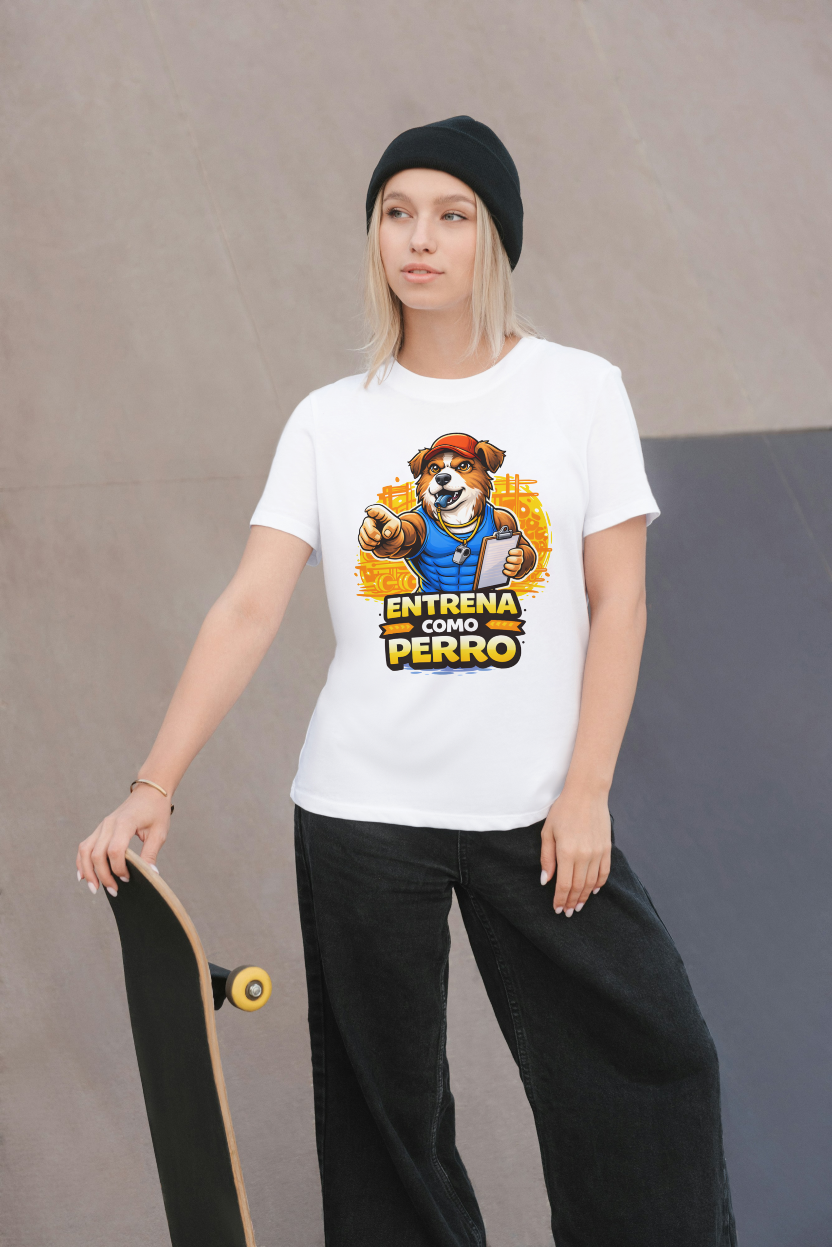 Camiseta Blanca Mujer manga corta tacto algodón 190g (P.11)