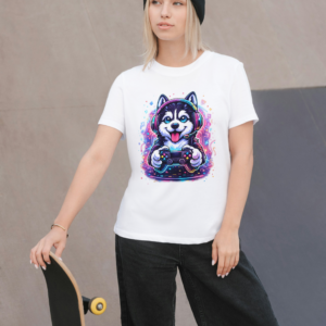 Camiseta Blanca Mujer manga corta tacto algodón 190g (P.12)