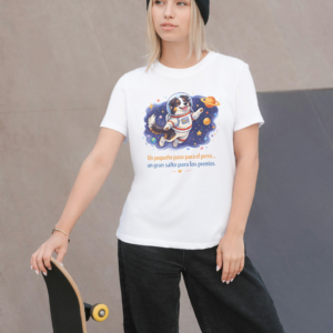 Camiseta Blanca Mujer manga corta tacto algodón 190g (P.16)