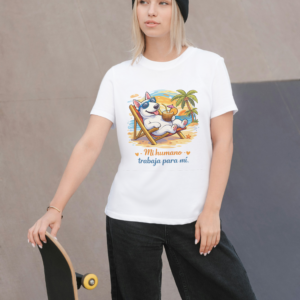 Camiseta Blanca Mujer manga corta tacto algodón 190g (P.18)