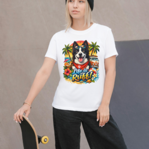 Camiseta Blanca Mujer manga corta tacto algodón 190g (P.2)