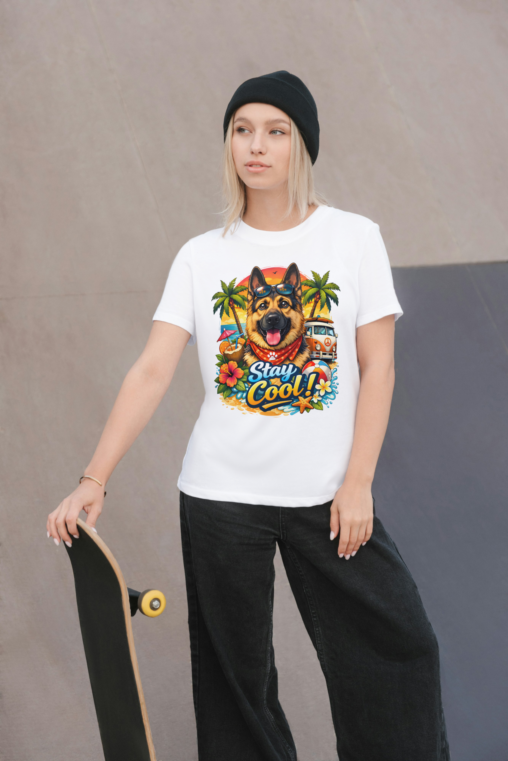 Camiseta Blanca Mujer manga corta tacto algodón 190g (P.3)