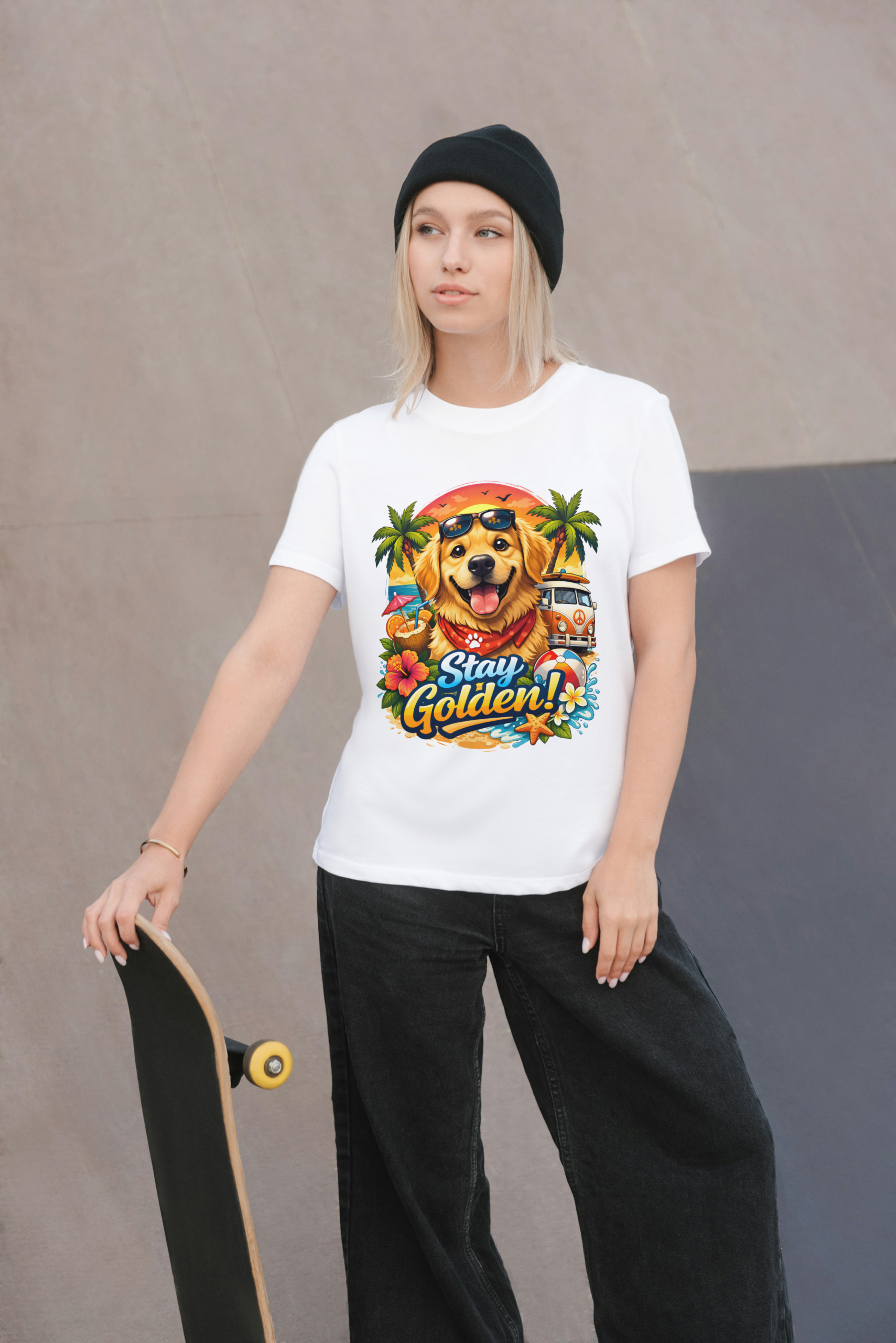 Camiseta Blanca Mujer manga corta tacto algodón 190g (P.4)
