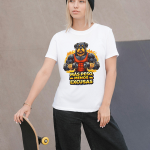 Camiseta Blanca Mujer manga corta tacto algodón 190g (P.8)