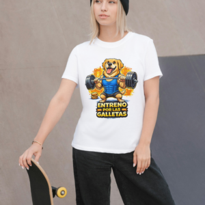Camiseta Blanca Mujer manga corta tacto algodón 190g (P.9)