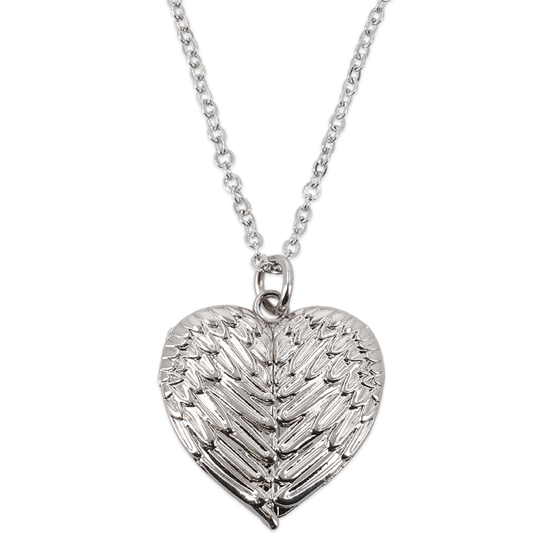 Colgante CORAZÓN alas con cadena - Imagen 2