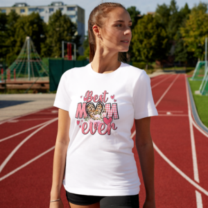 Camiseta Blanca Mujer para MAMÁ manga corta tacto algodón 190g (CM.5)